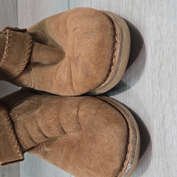 Ugg Australia Women Brown Suede Tall Boots Riding Sheepskin Shoes Sz 8 - Picture 4 of 13